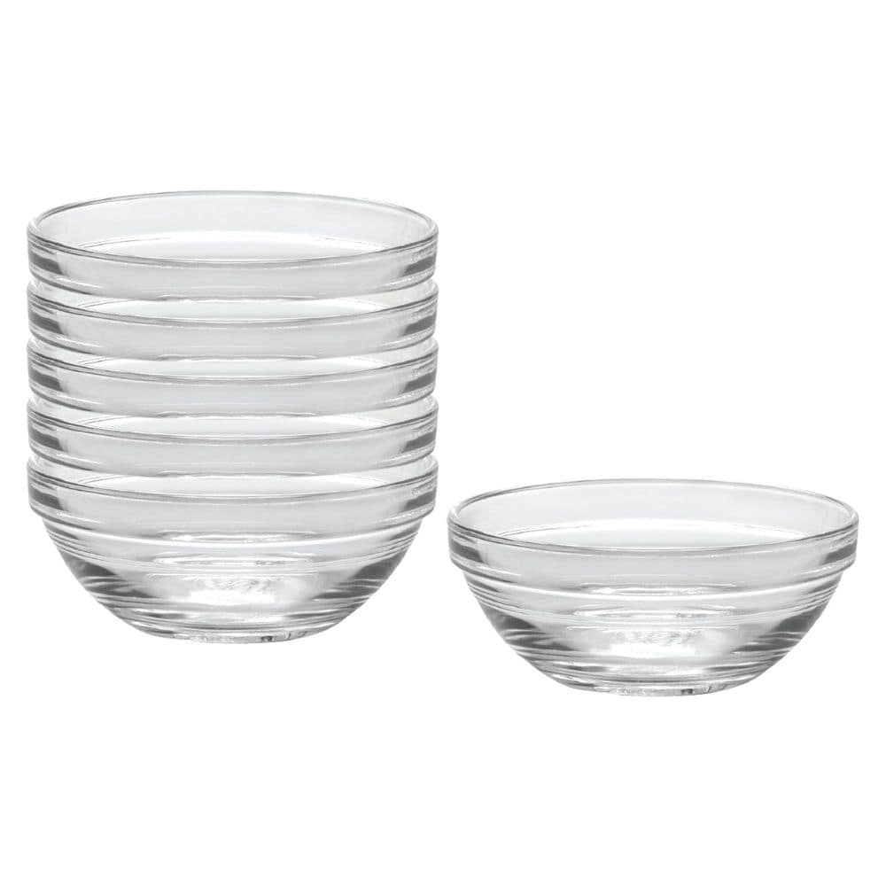 mise en place glass bowls