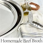 homemade stock for soups and risotto