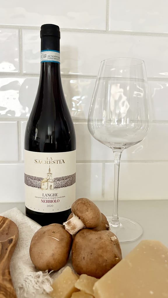 Nebbiolo wine for Italian food pairing