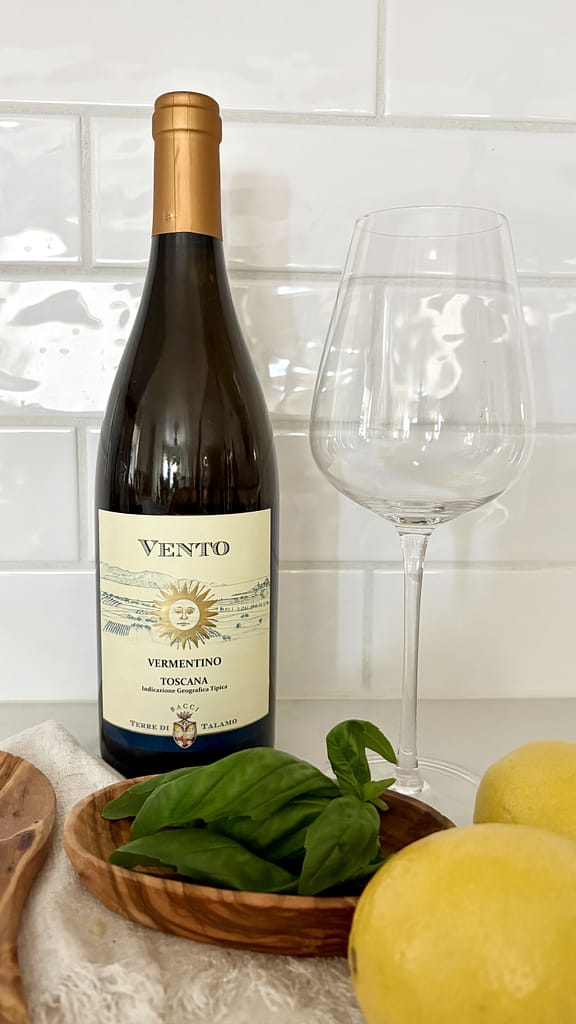 Vermentino wine for Italian food pairing